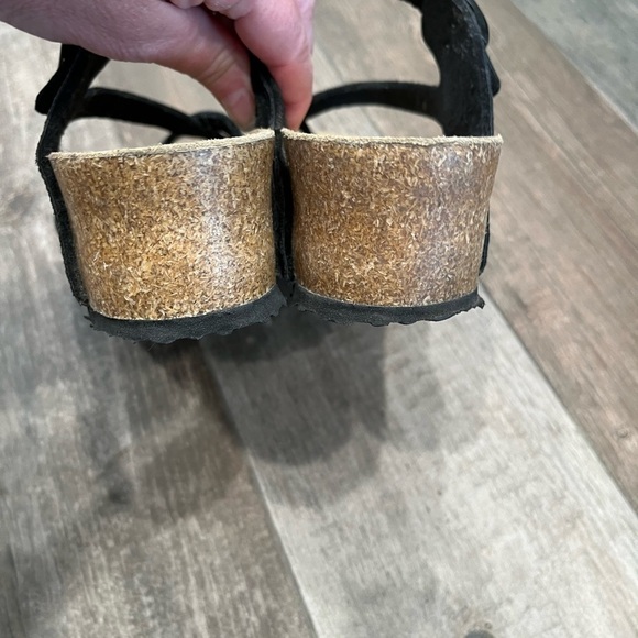 Viking Comfort Revolution tampa sandals Black studs Cork Adjustable sz 38/ 7.5 - Picture 4 of 7